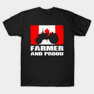 Canadian Farmer and Proud T-Shirt